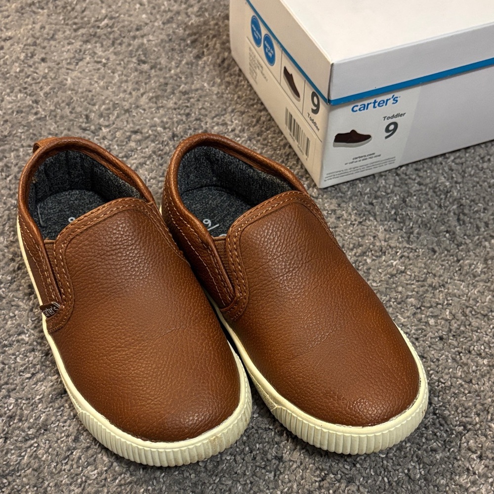 Carter's Tan Slip-On Kids Sneakers